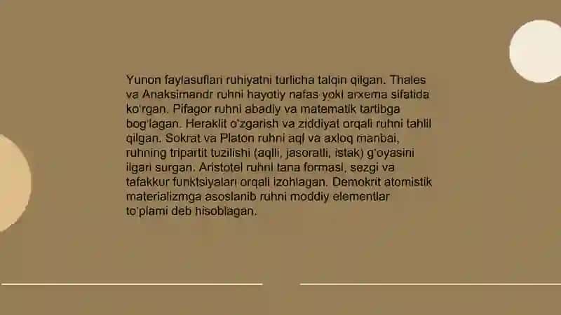 Psixologiyaning qadimiy davrlardagi ildizlari 4