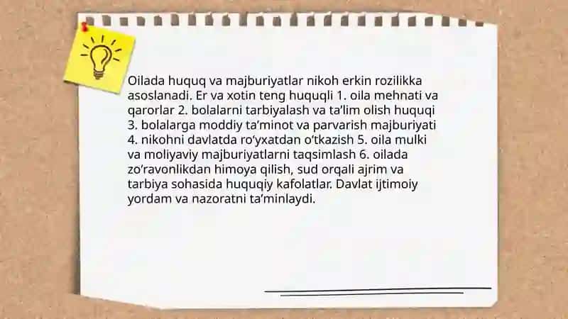 Inson, oila, bolalar hamda yoshlar huquq va erkinliklari 4