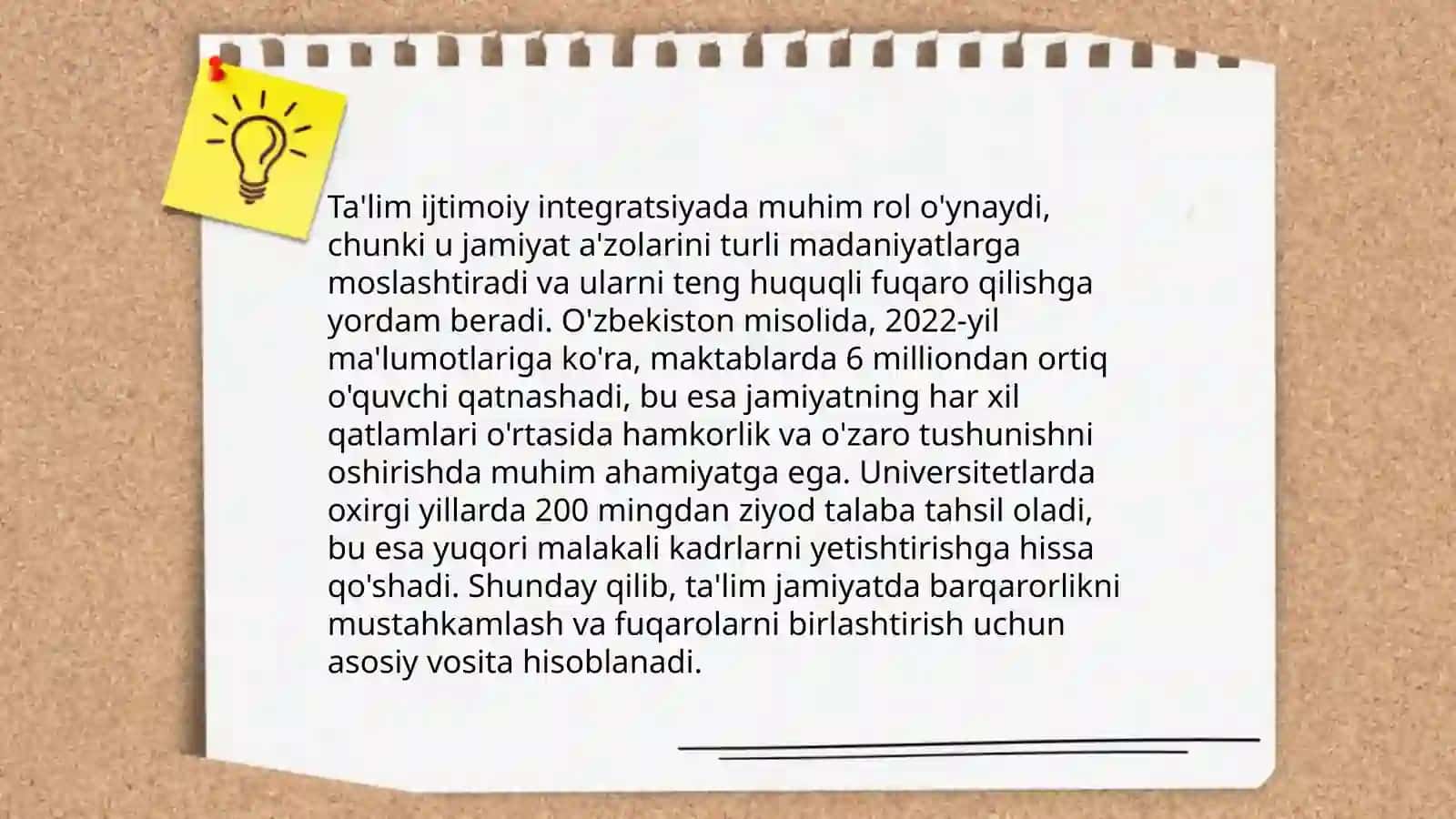 Ta'lim tizimi va ijtimoiy institutlarning o'zaro bog'liqligi 4