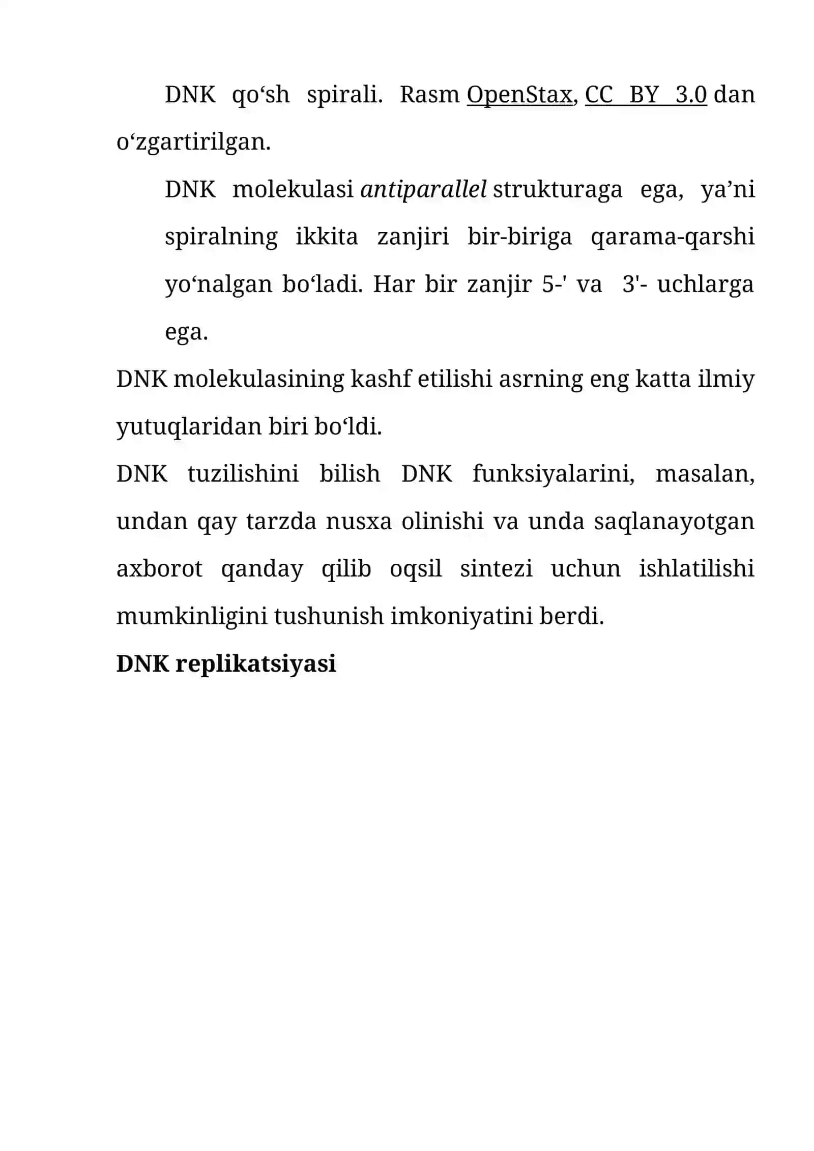 Umumiy kimyo va fizika fanidan Dnk va Rnk tuzilishi 4
