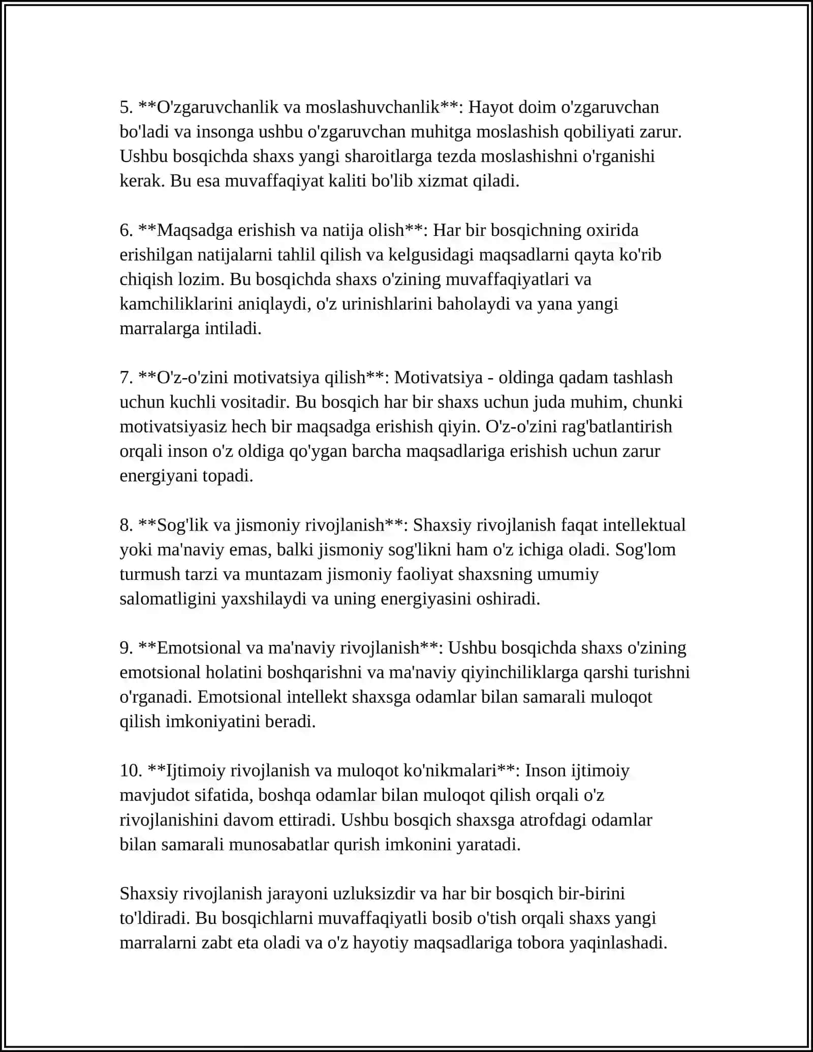 INDIVIDUAL RIVOJLANISHNING UMUMIY QONUNIYATLARI 4