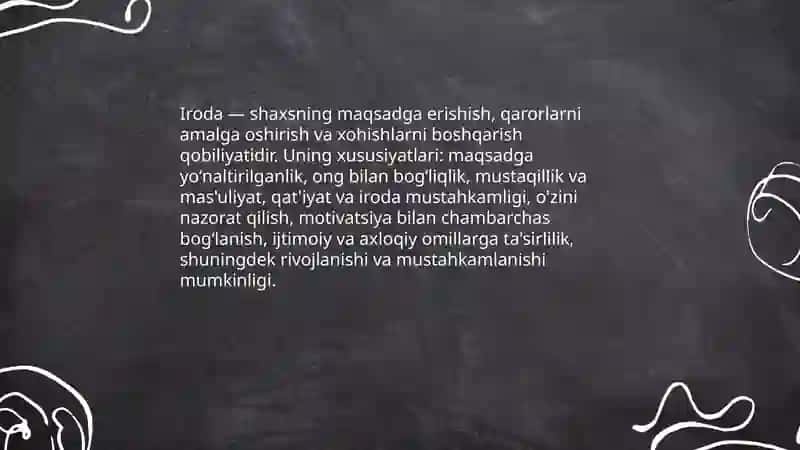 Hissiyot va iroda 4