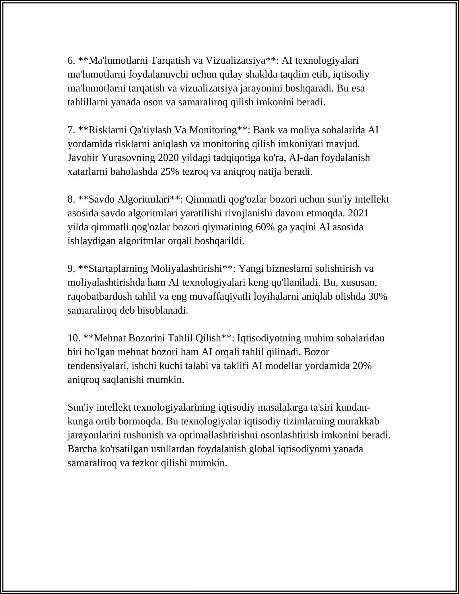 ZAMONAVIY MATN MUHARRIRLARI IQTISODIY MASALALARNI YECHISHDA JADVAL MUHARRIRLARIDAN FOYDALANISH TAQDIMOTLARI 4