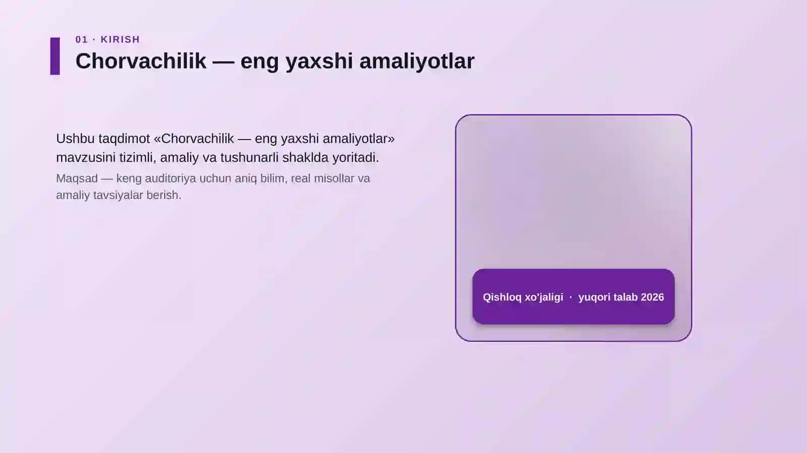 Chorvachilik — eng yaxshi amaliyotlar 4
