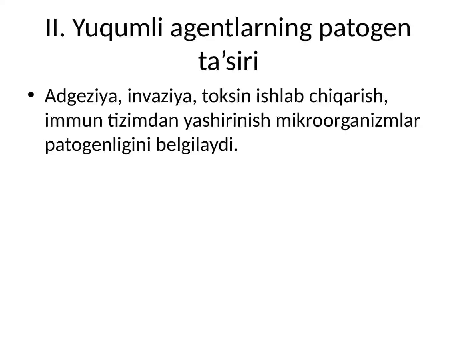 Yuqumli kasalliklarning patogenezi 4