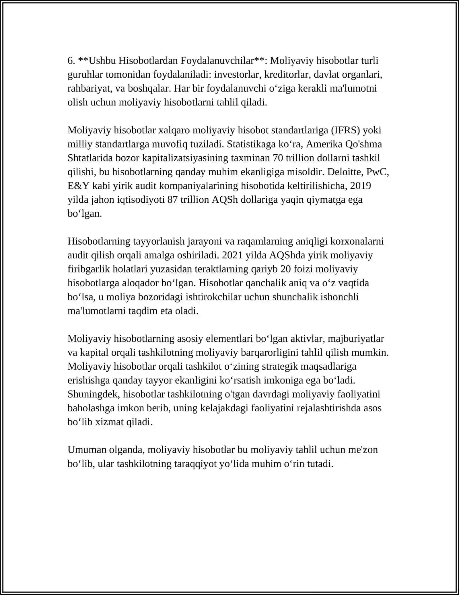 Moliyaviy Hisobotning Asosiy Tamoyillari 4