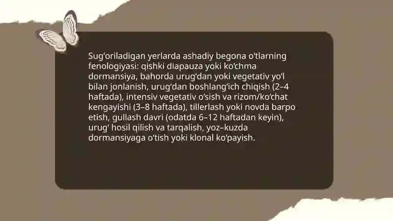 Sugʻoriladigan yerlarda òsadigan ashadiy begona òtlar 4