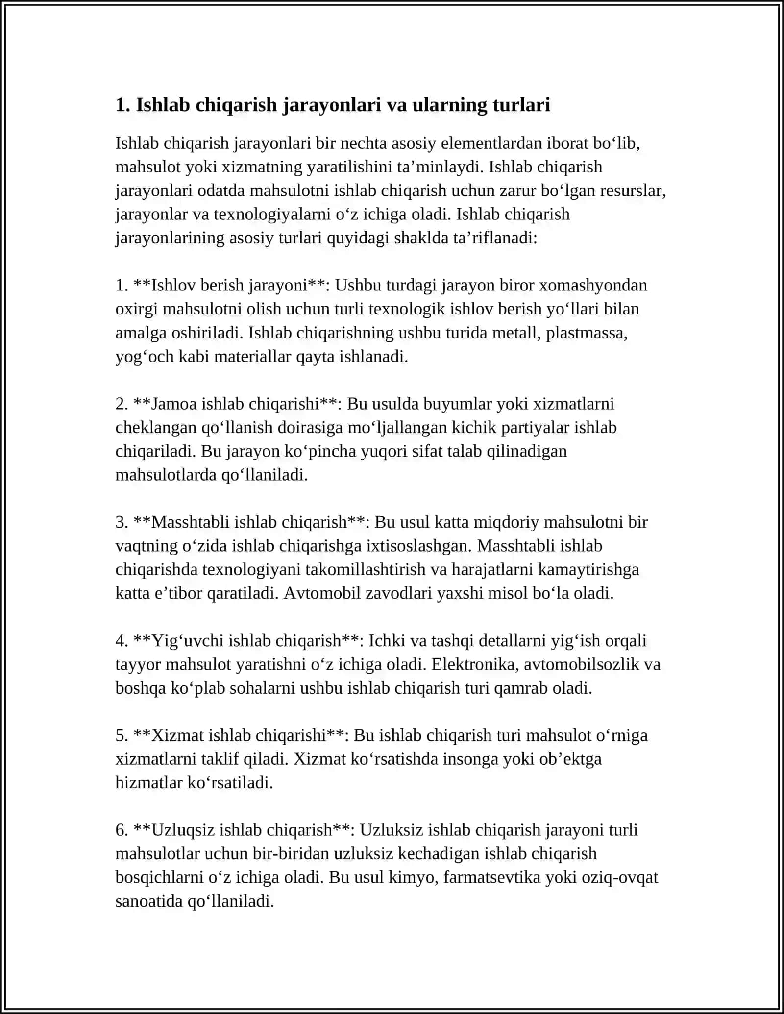 ISHLAB CHIQARISH TUZILMALARINING TURLARI 4