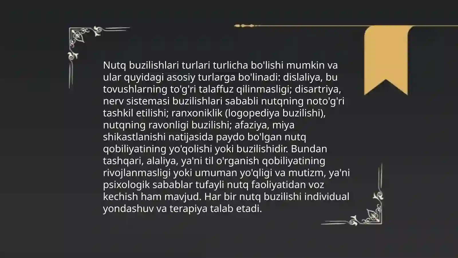 Nutq kartasini toʻldirish va logopedik xulosa chiqarish 4