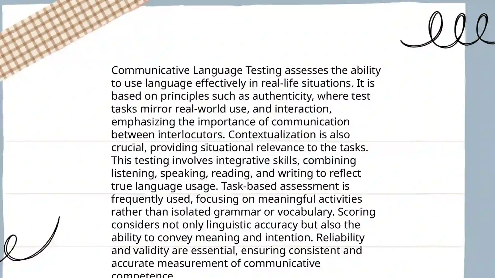 Communicative Language Testing 4