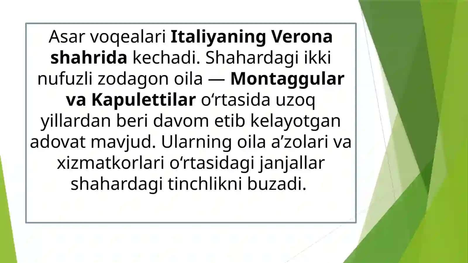 Uilyam Shekspirning «Romeo va Julyetta» asari tahlili 4