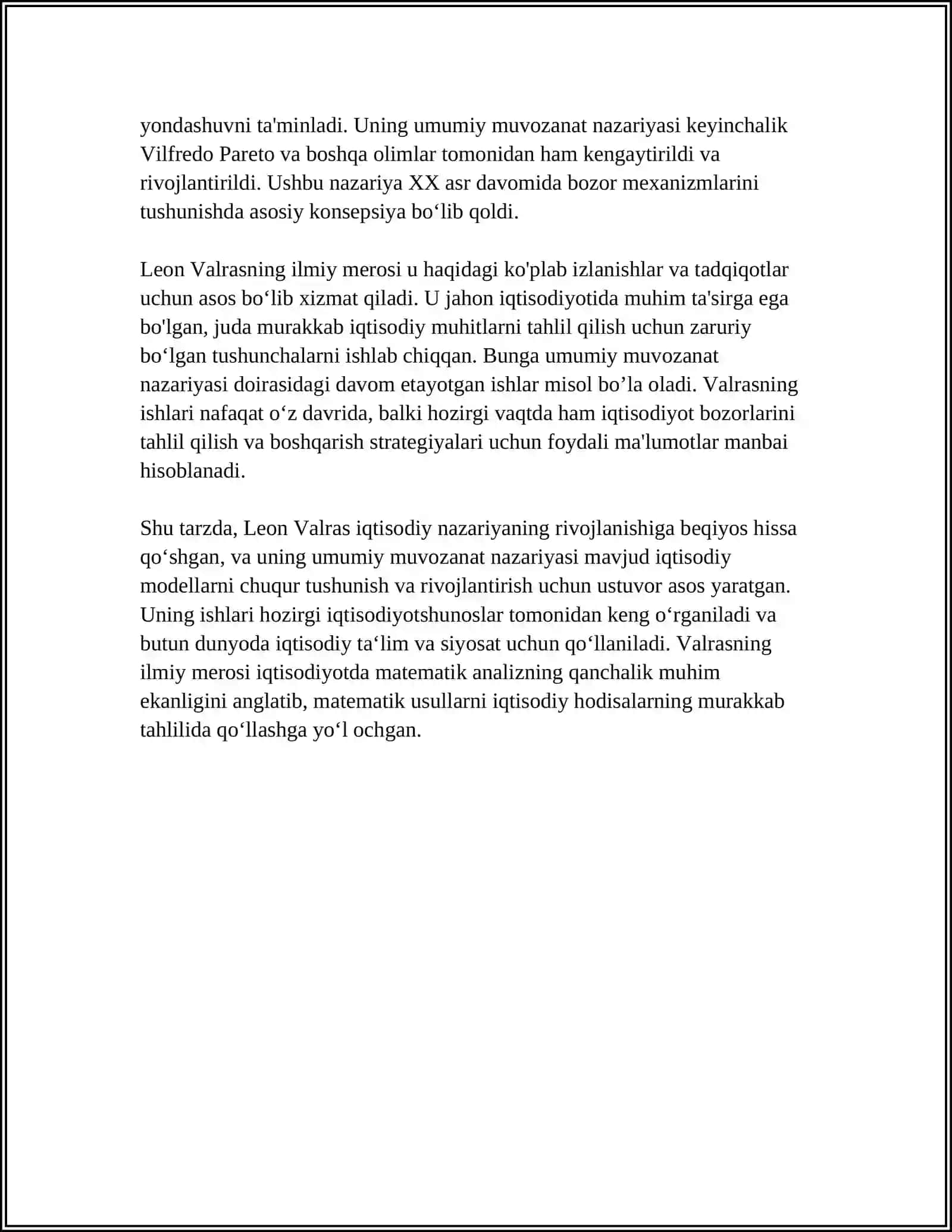 LEON VALRAS VA UMUMIY MUVOZANAT NAZARIYASI 4