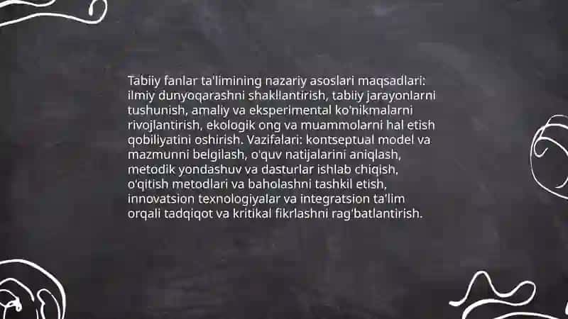 Tabiiy fanlar nazariyasi va metodikasi 4