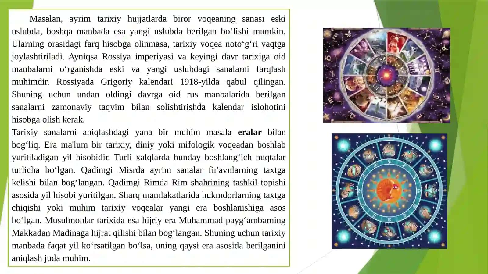 Xronologiya va tarixiy sanalarni aniqlash muammolari 4