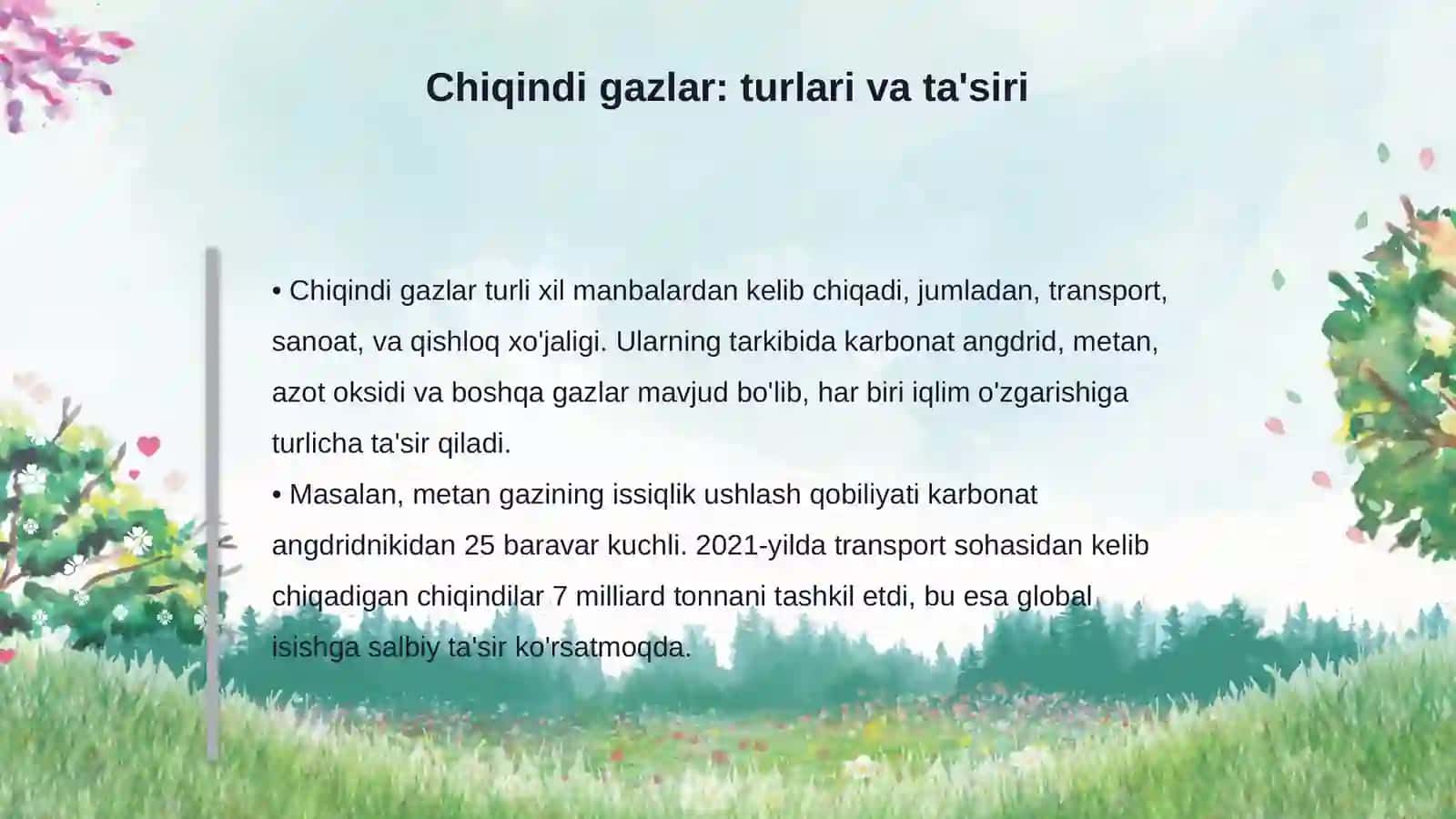 Chiqindi gazlar tarkibidagi karbonat angdrid va global isish 4