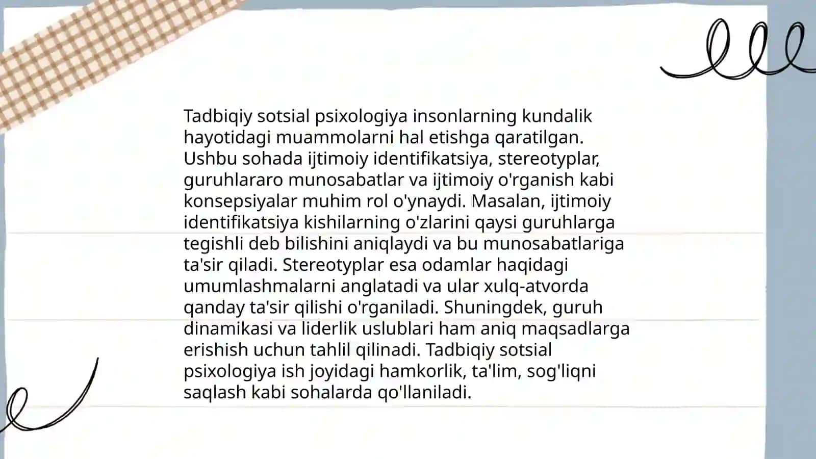 Tadbiqiy sotsial psixologiyaning paydo bo'lishi 4