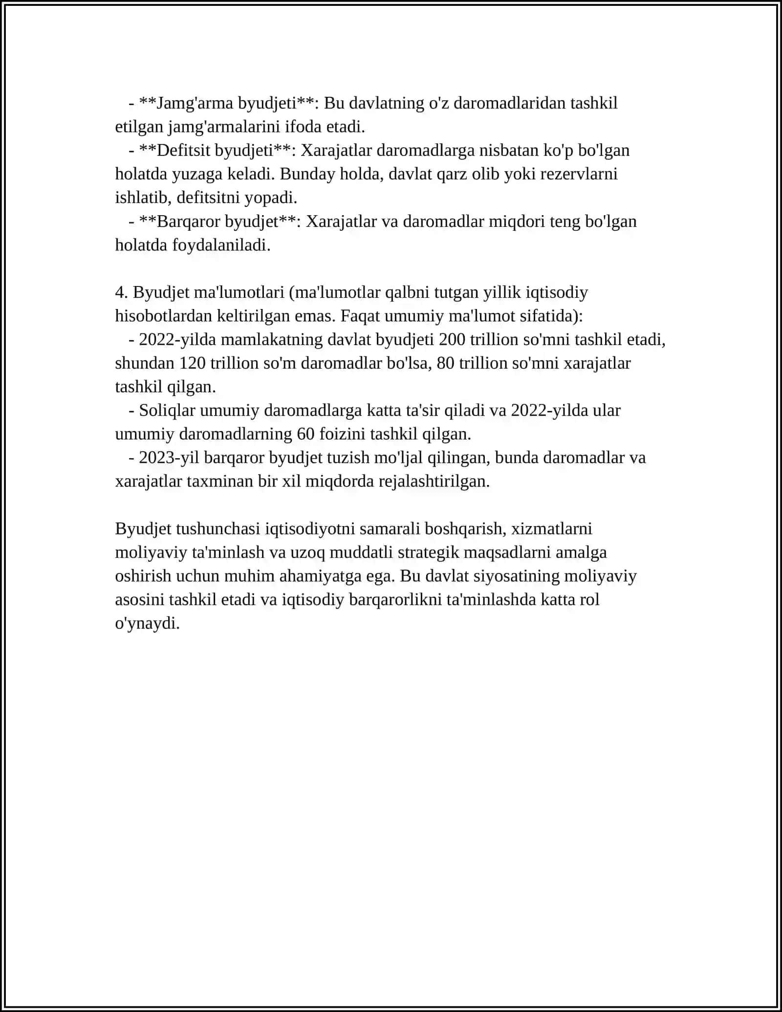 BYUDJET JARAYONI 4