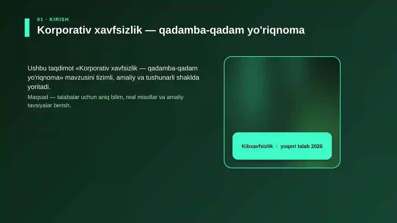 Korporativ xavfsizlik — qadamba-qadam yo'riqnoma 4