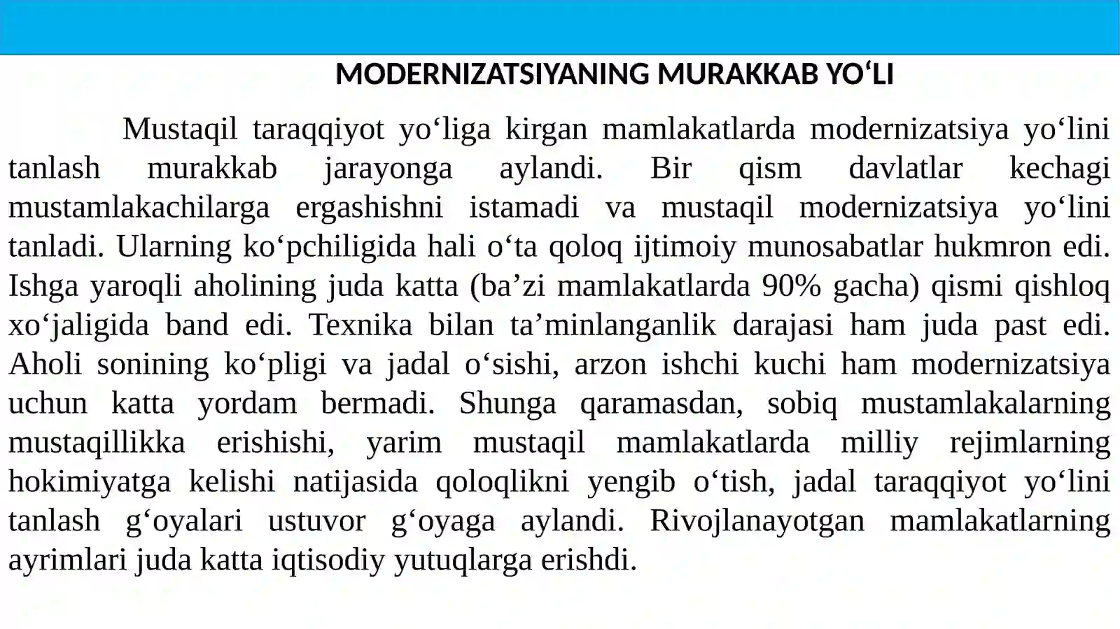 10 –Sinf  Jaxon tarix   taqdimoti 4