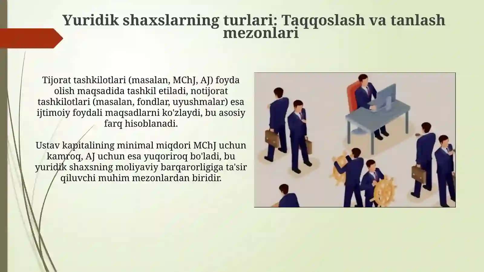 Yuridik shaxslarni tashkil etish va ular faoliyatining toʻxtatilishi 4