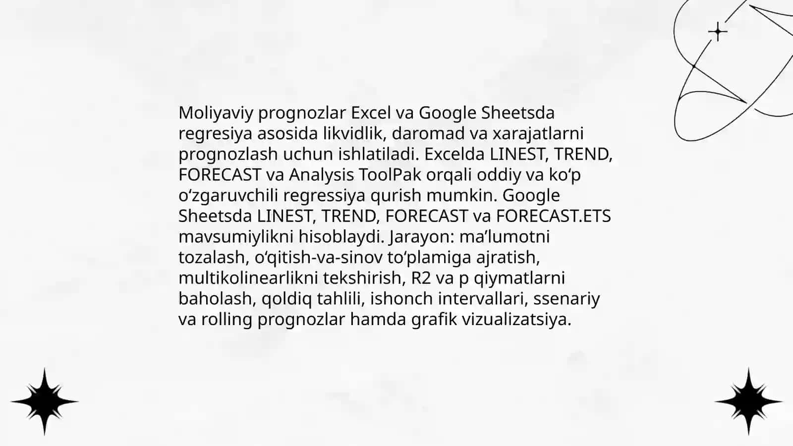 Jadval muharrirlari yordamida byudjet tuzish va tahlil qilish 4