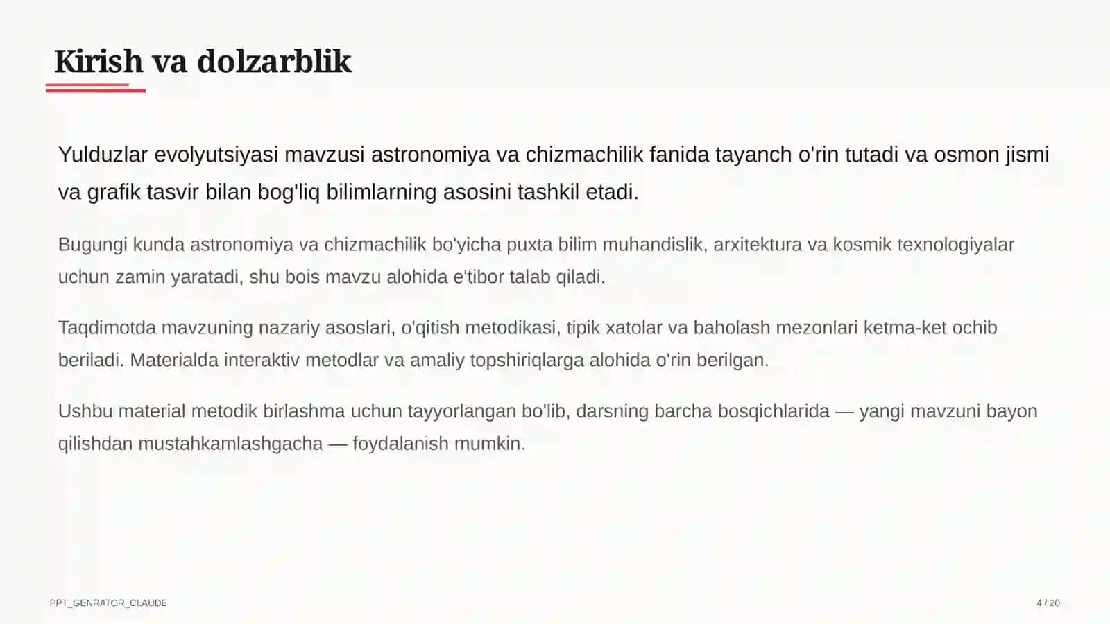Yulduzlar evolyutsiyasi (11-sinf) 4