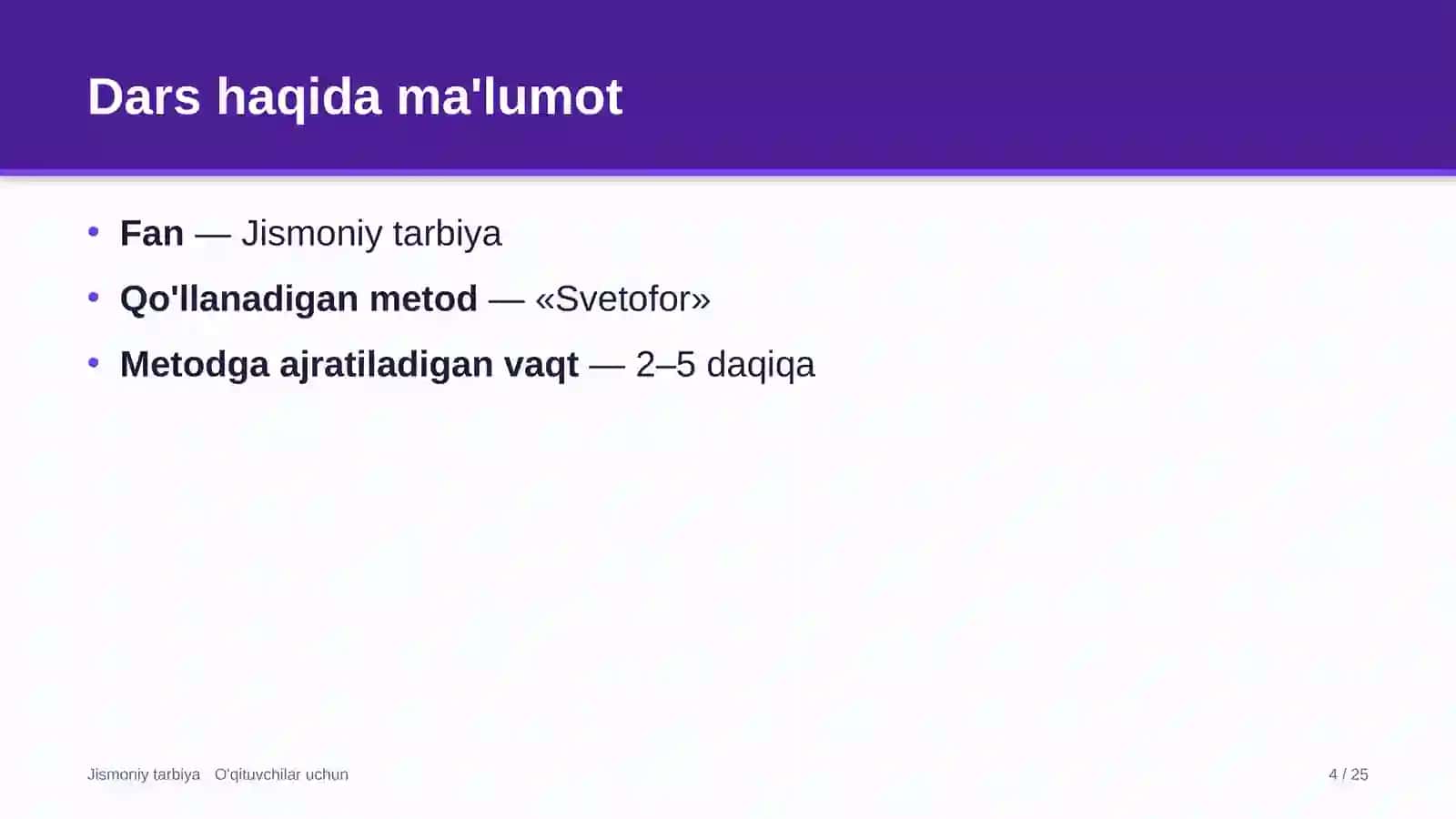 jismoniy tarbiya darslarida svetofor metodidan foydalanish 6199 4