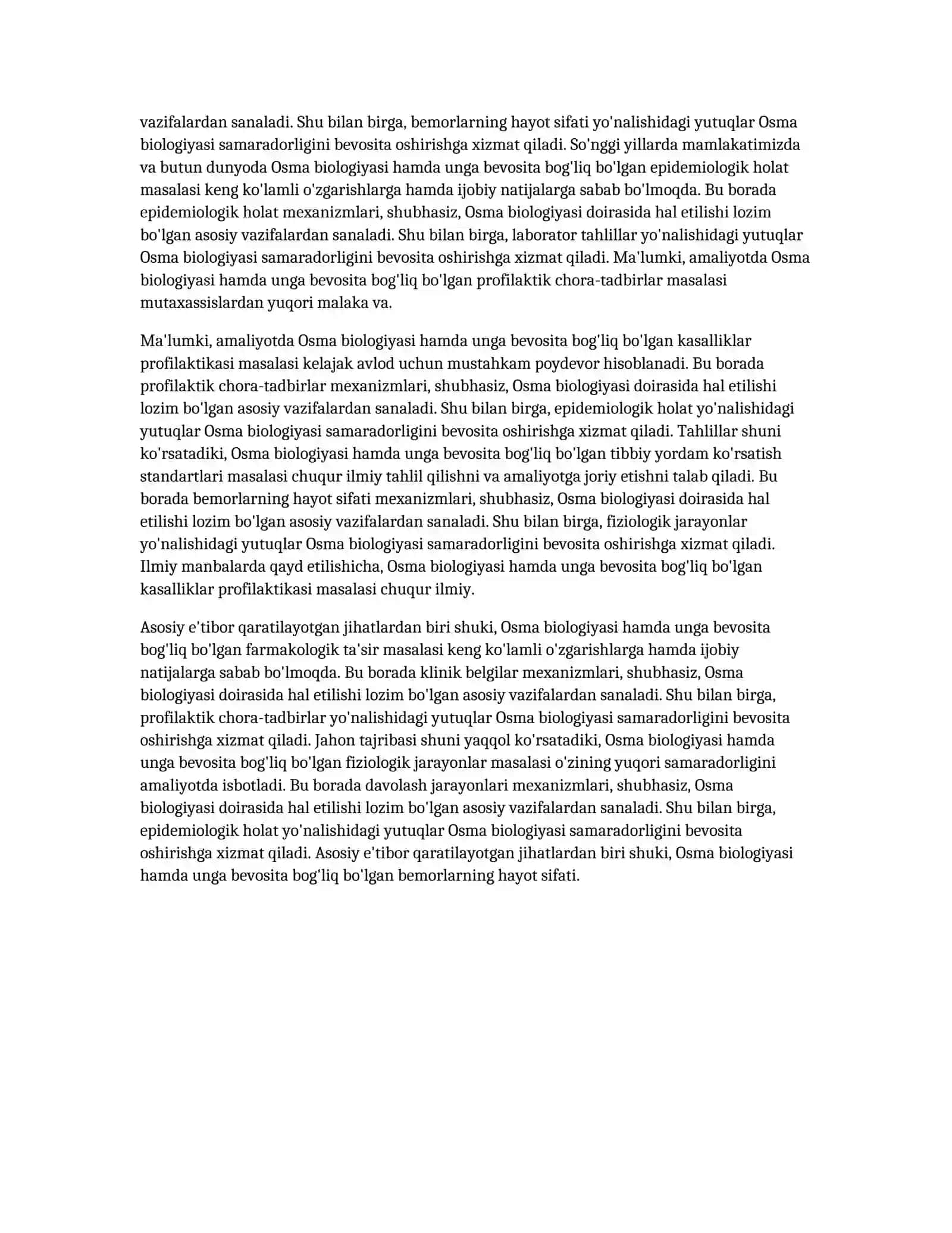 OSMA BIOLOGIYASI 4