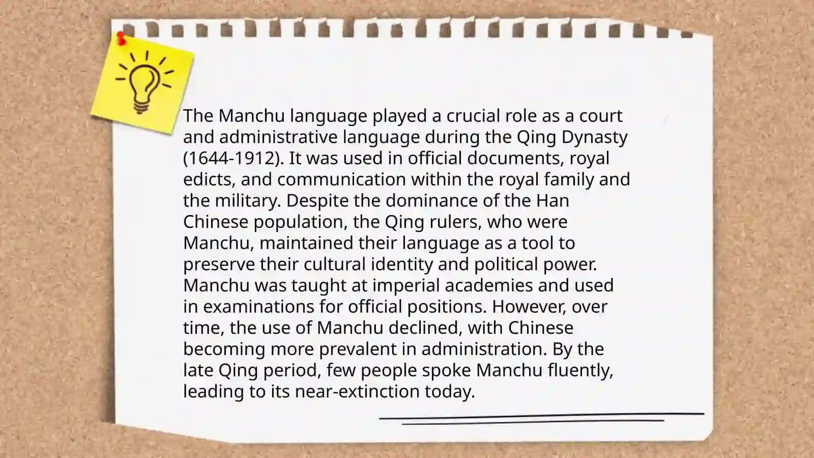 Manchu language: History, Reasons for Decline, And Preservation Efforts 4