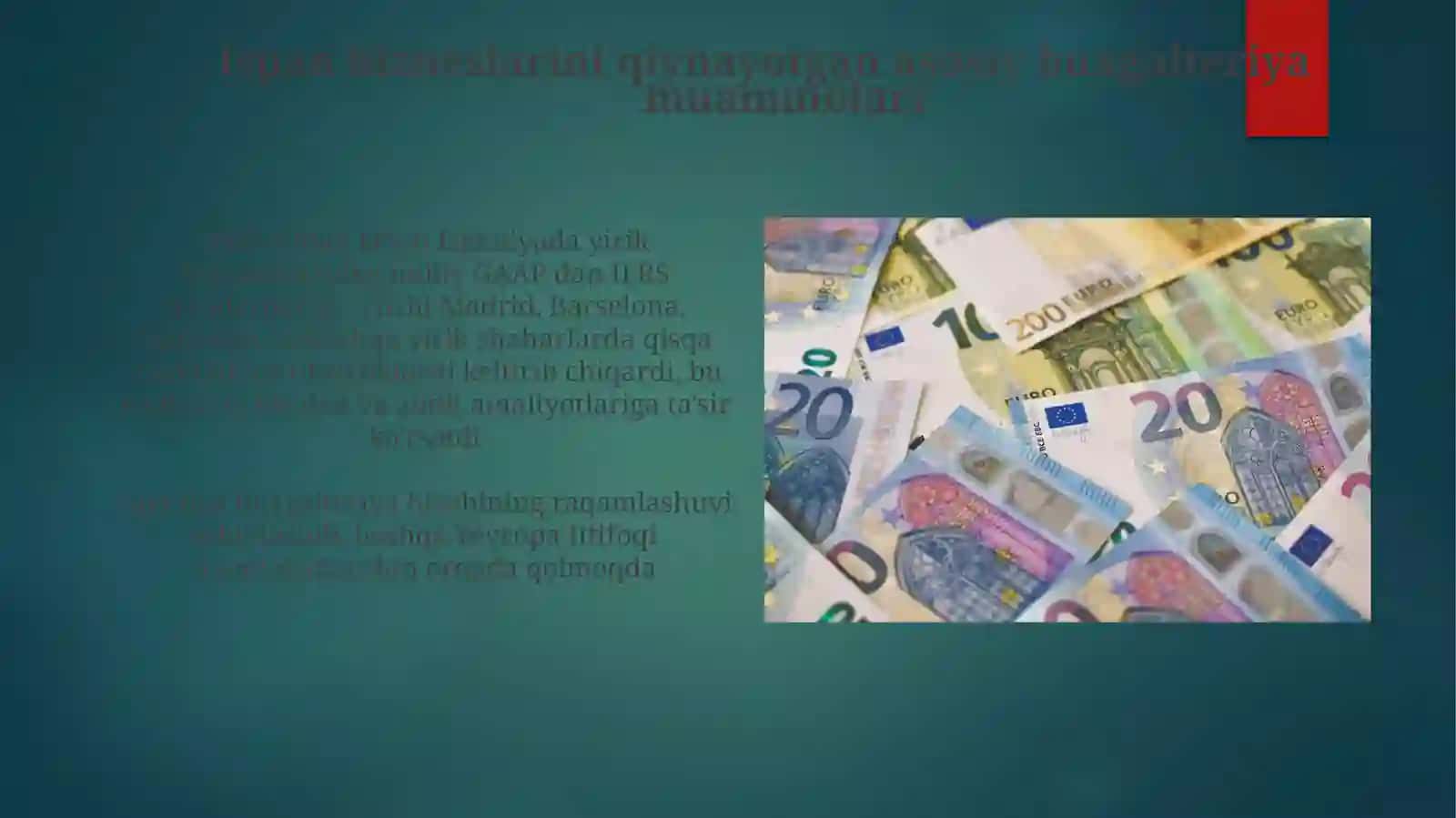 Ispaniyabuxgalteriyasio'tmishhozirgigachavakelajagi 4
