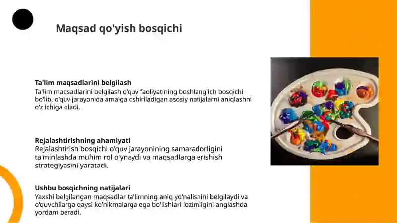 O'quv faoliyatining mantiqiy tuzilishi va o'quv faoliyati shakllari 4