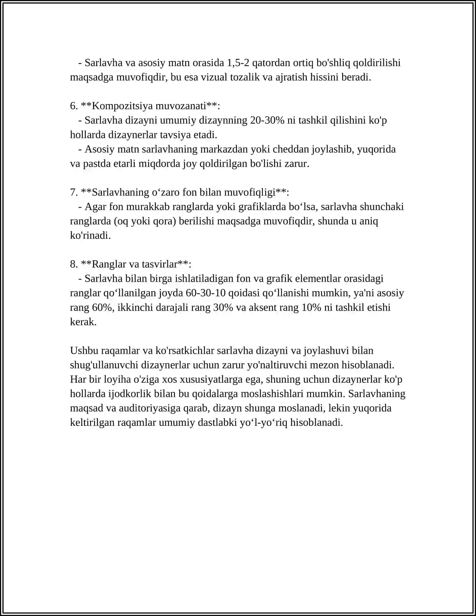 MS WORD DASTURIDA ILMIY MAQOLA YOKI HISOBOT YOZISH TARTIBI 4