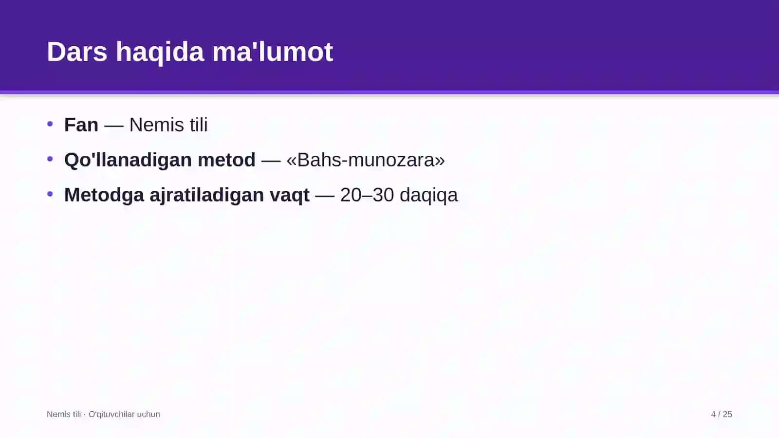 nemis tili darslarida bahs munozara metodidan foydalanish 9642 4