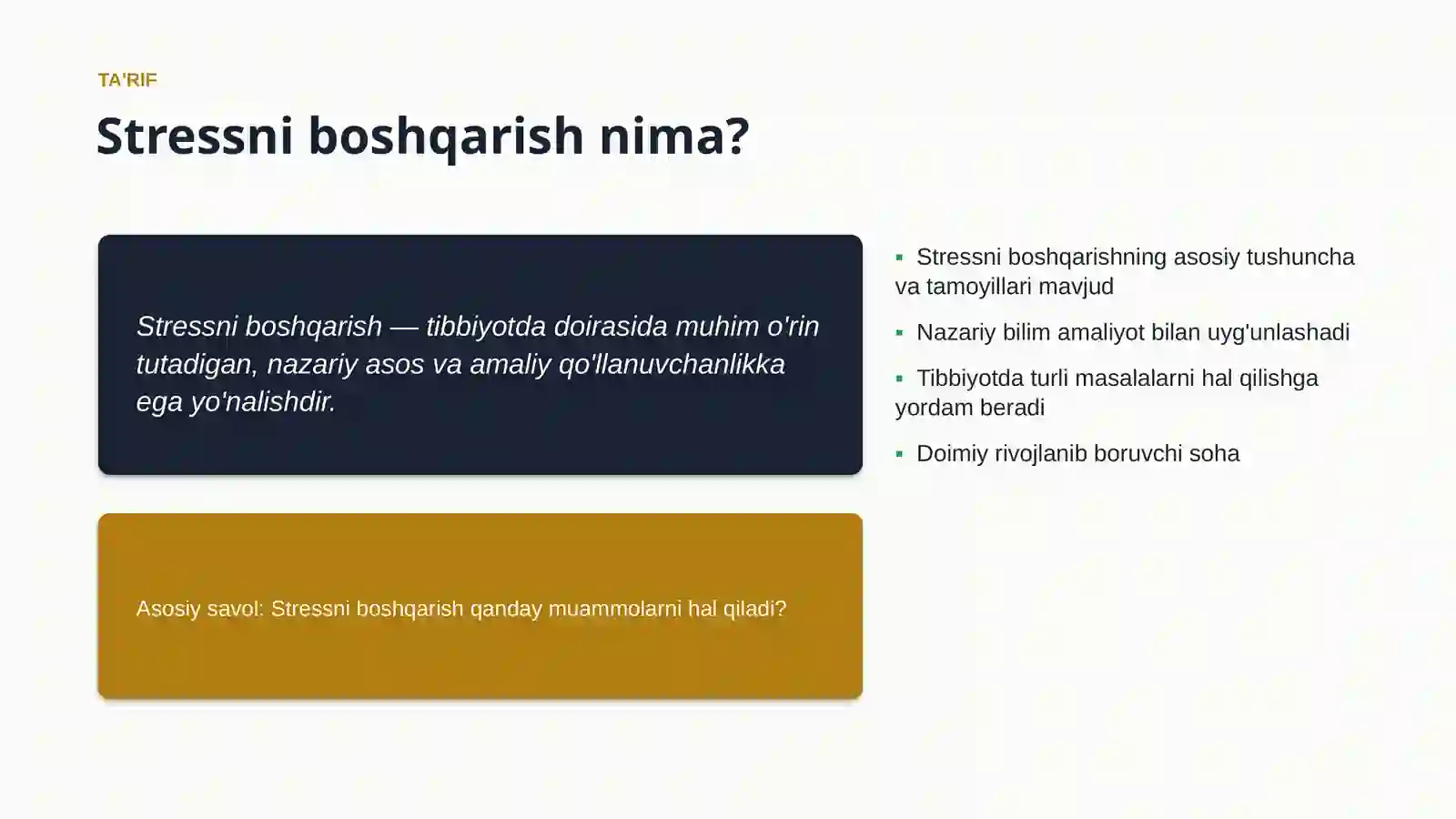 Stressni boshqarish 4