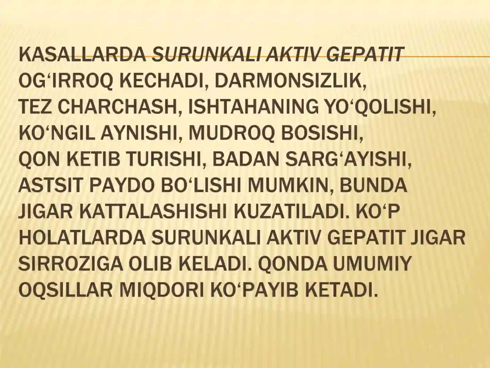 Surunkali Gepatit 4