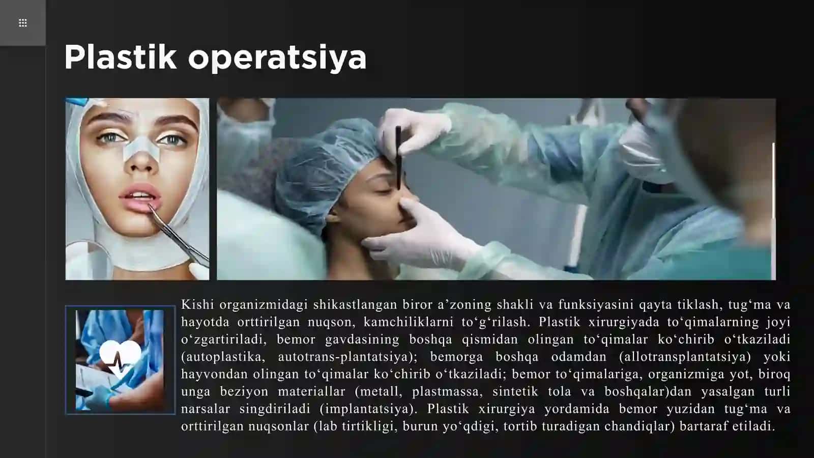 Plastik, estetik va rekonstruktiv xirurgiya asoslari 4