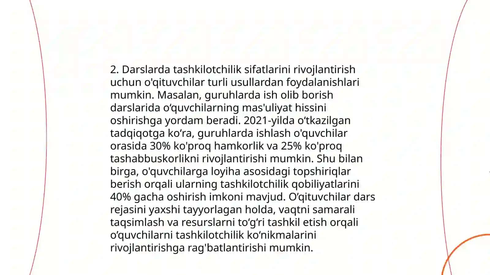 Boshlang'ich sinflarda tashkilotchilik sifatlarini shakllantirish metodikasi 4