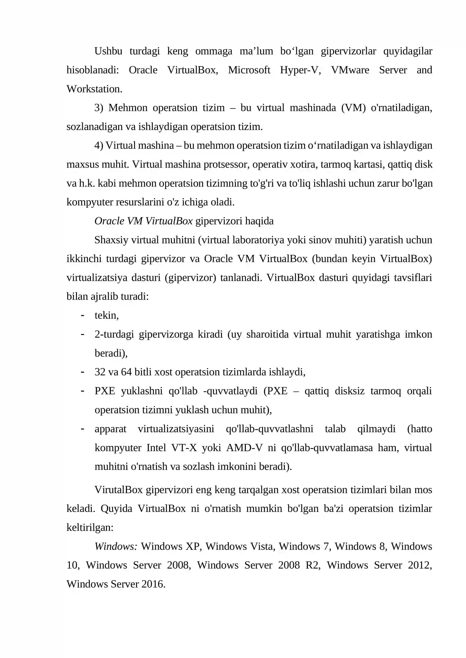 VirtualBox platformasida Virtual Mashina Yaratish va Sozlash 4
