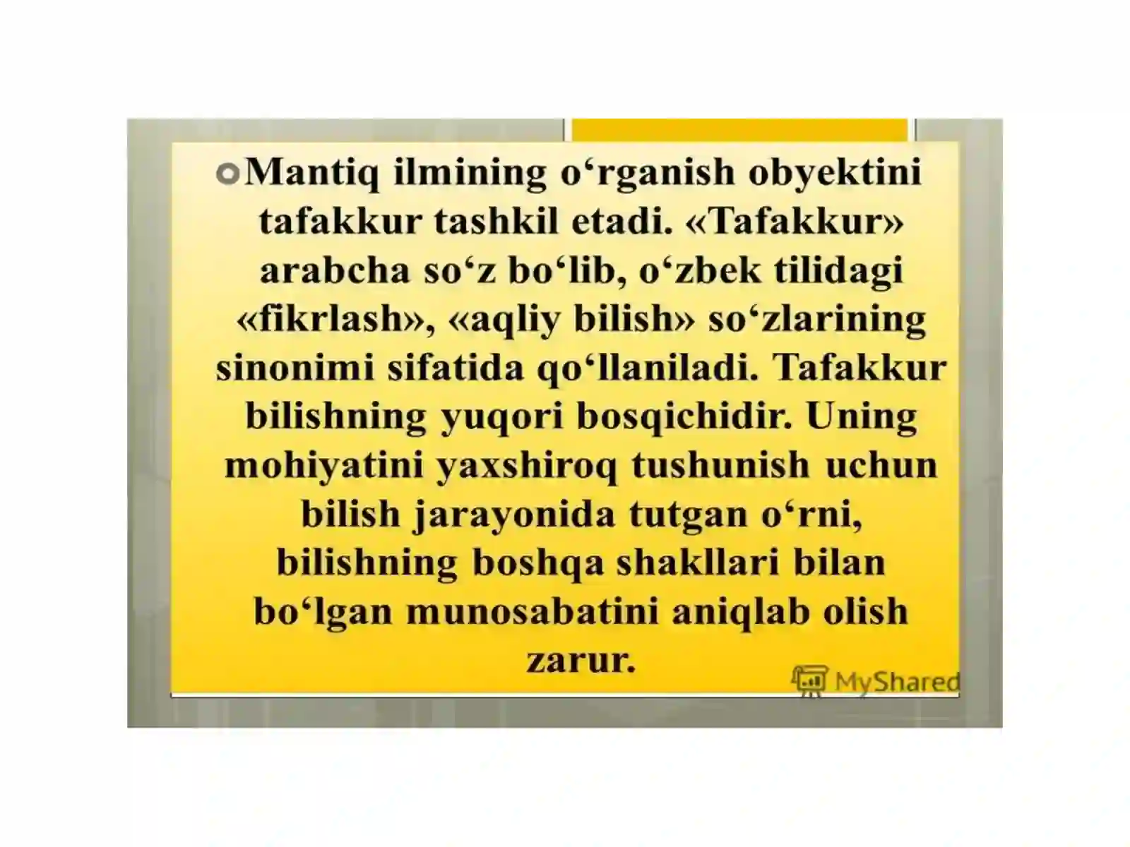 HUKM TAFAKKUR SHAKLI SIFATIDA 4