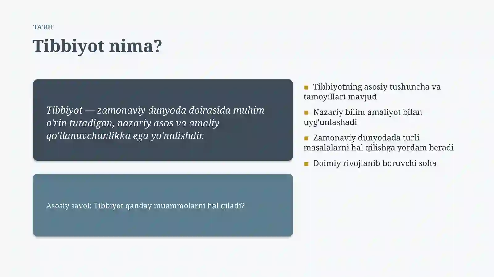 ZAMONAVIY DUNYODA 4