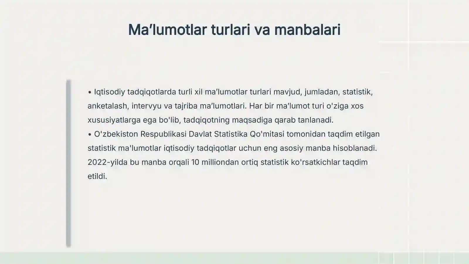 Iqtisodiy tadqiqotlar uchun maʼlumotlarga asoslangan ilmiy maqola yozish 4