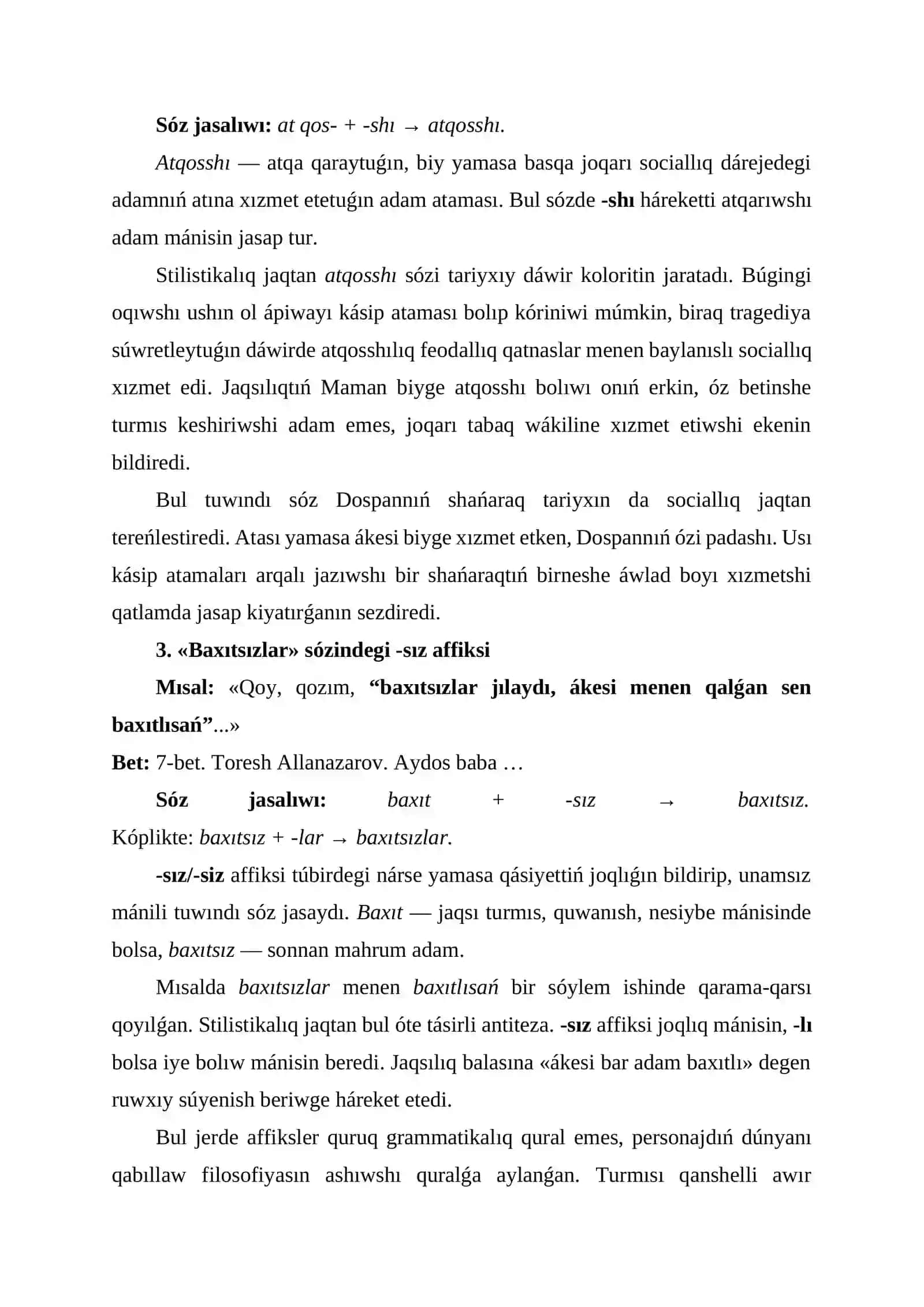 Kórkemlew quralları hám stilistika 4