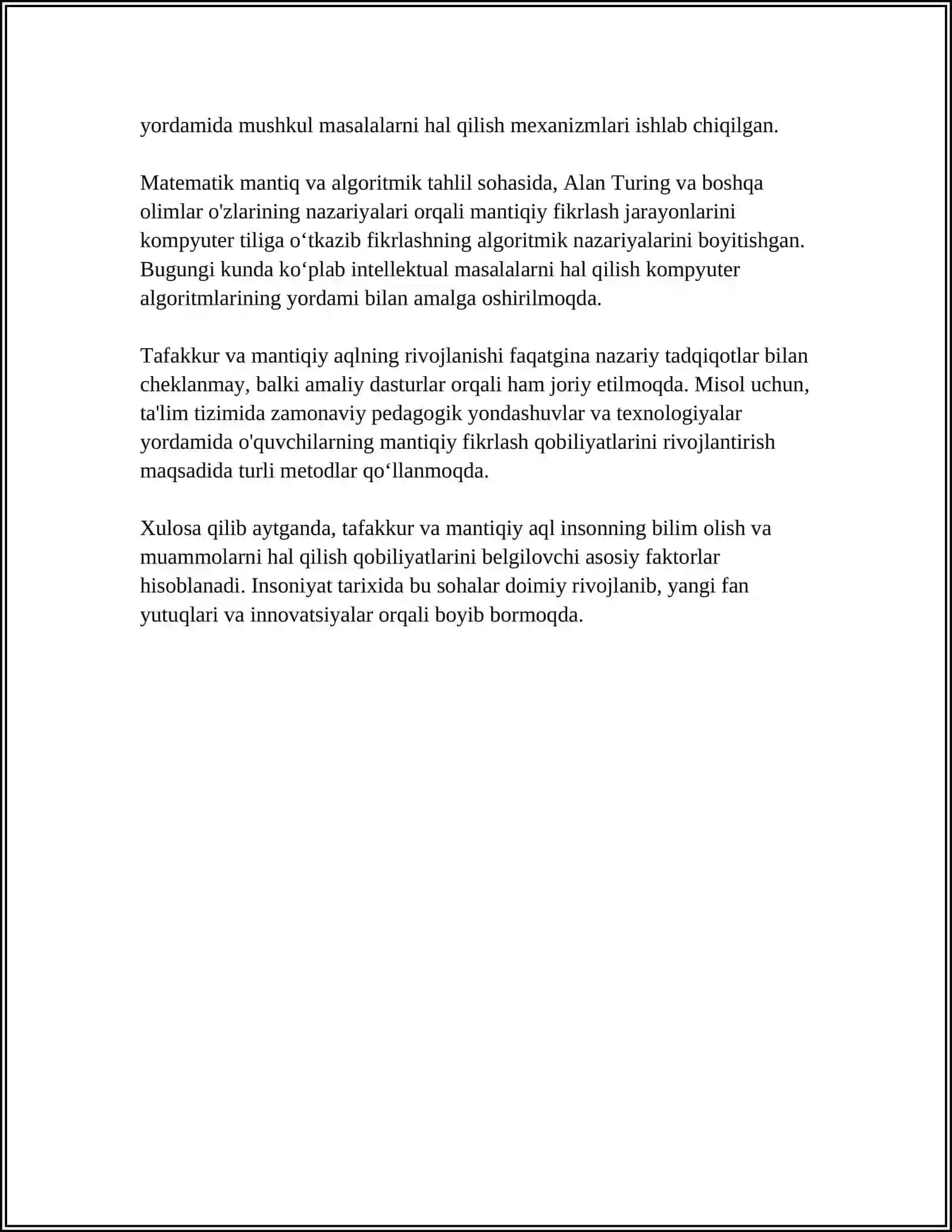 MUSTAQIL ISH Mavzu: TAPOLAGIK AKSLANTIRISHLAR 4