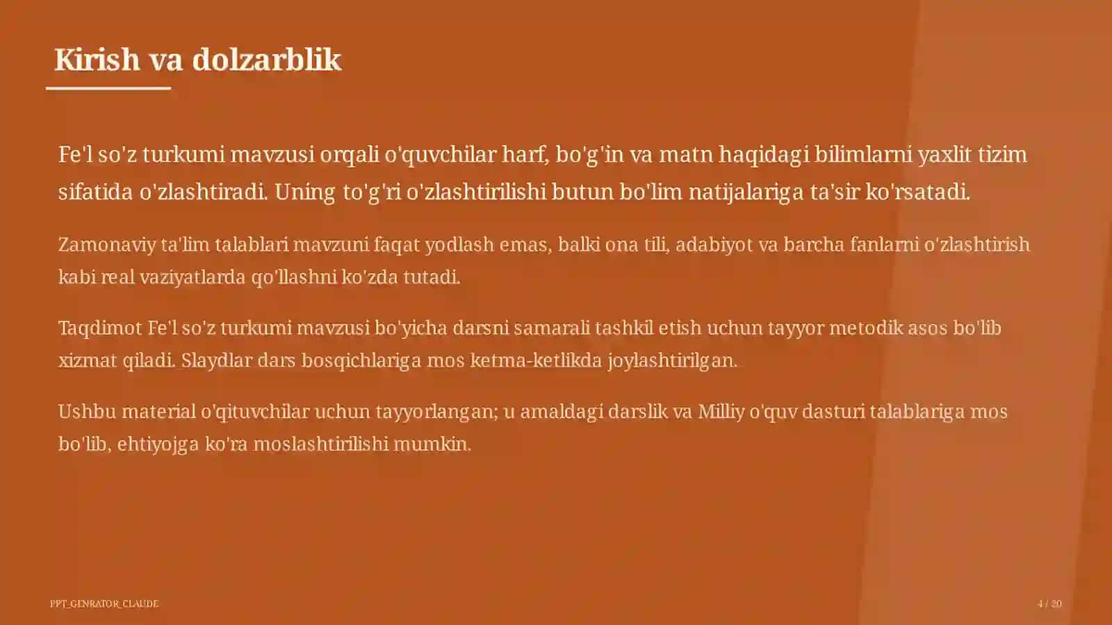 Fe'l so'z turkumi 4