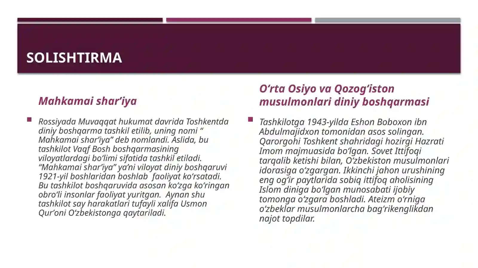 Sovet hokimiyatining Islom diniga boʻlgan munosabati 4