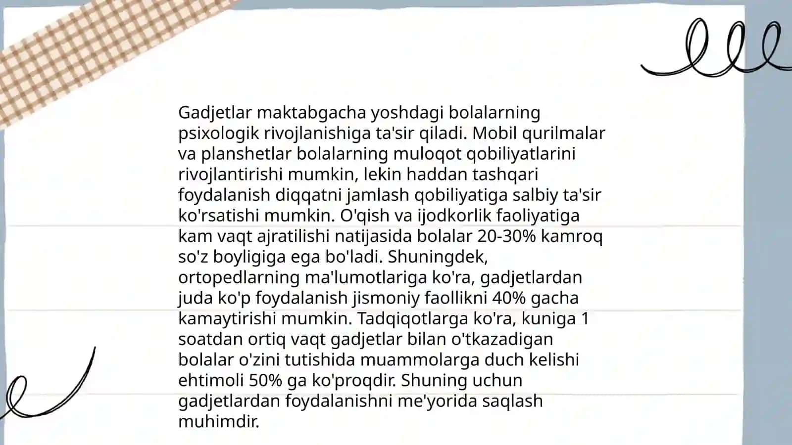 Virtual qaramlikning maktabgacha yoshdagi bolalar uchun salbiy ta'siri 4