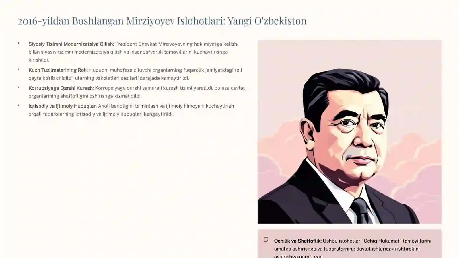 O'zbekistonda huquqiy-siyosiy islohotlar va demokratik jamiyat qurilishi 4