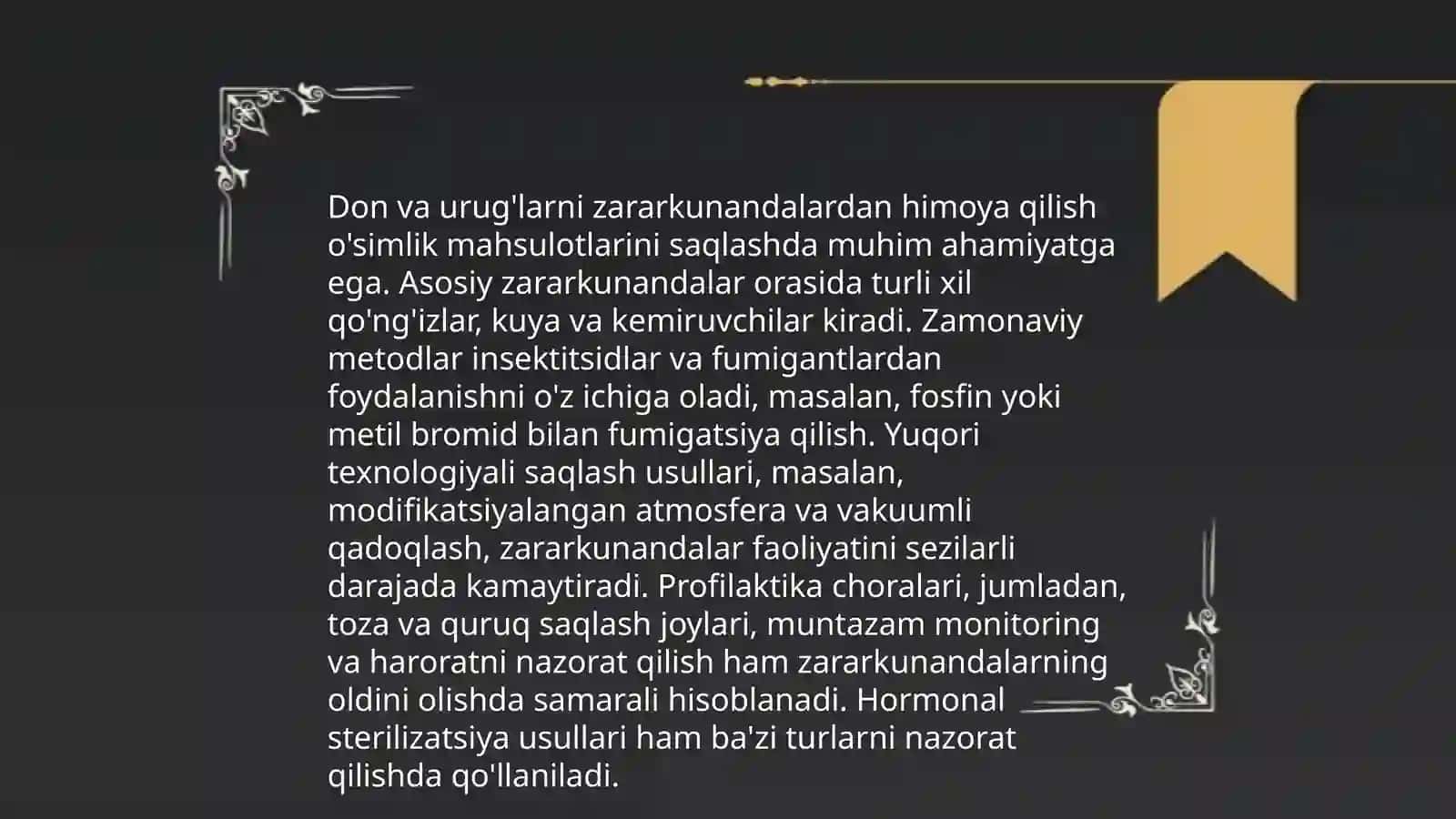 Don va urug'larning namlik darajasi 4