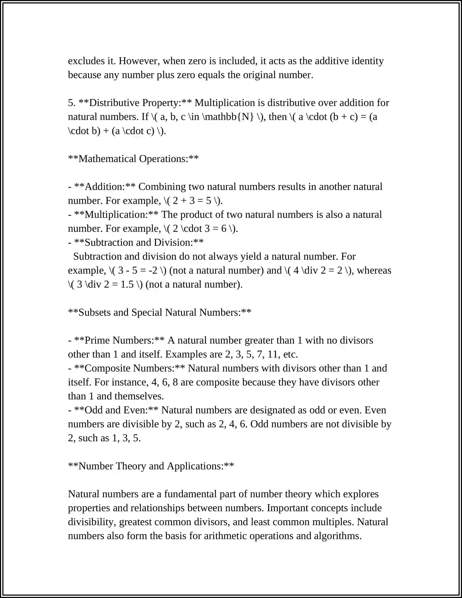 Natural Numbers 4