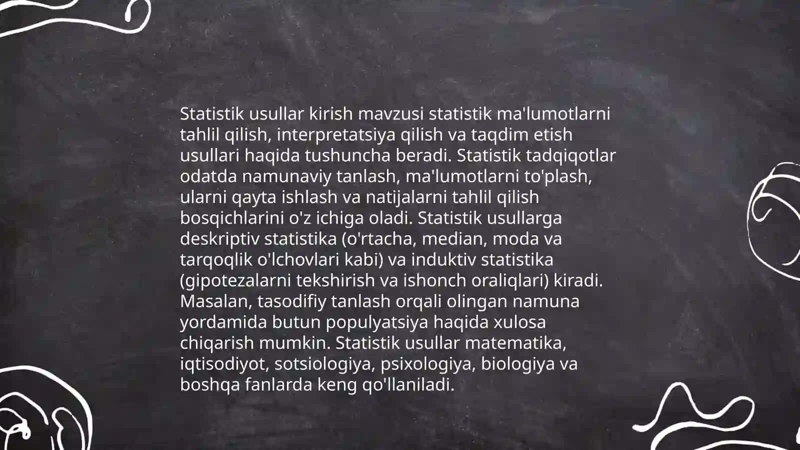 Modifikatsion o'zgaruvchanlikni statistik usulda oʻrganish 4